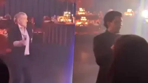 Gigi Becali, moment fabulos la cununia lui Ianis Hagi! Sub privirile lui Gică Hagi, miliardarul a luat microfonul și a început să cânte și să danseze: „Opa! Opa!”. VIDEO