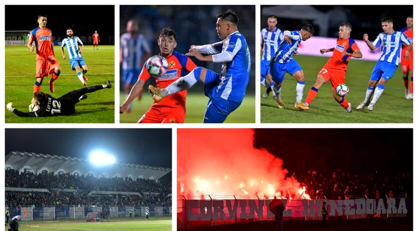 Sărbătoare în ploaie, sub furnale! FCSB a trecut cu ceva emoții de CS Hunedoara, după prelungiri, pe un stadion arhiplin și o atmosferă incendiară