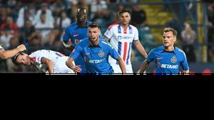 Oțelul - FCSB a bătut recordul: e partida cu cea mai mare asistență din acest sezon al Superligii! Câte persoane au fost în tribune la Galați