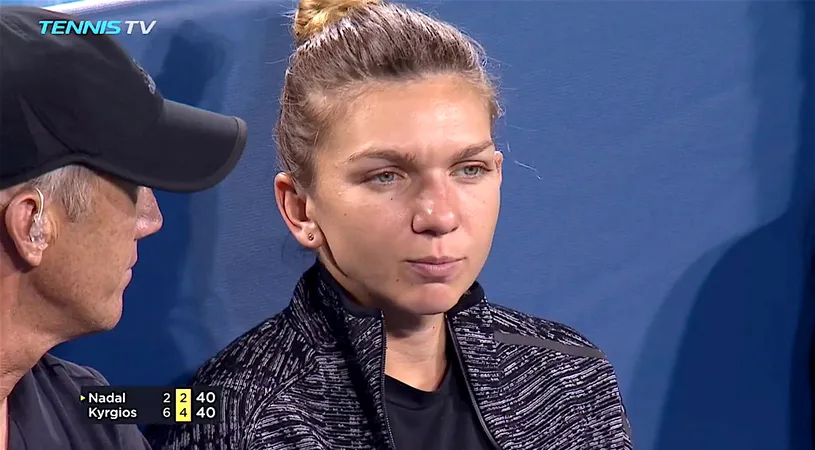 SUPERB! Schimb de replici între Halep și Cahill cu avantaj Simona. Antrenorul australian a încheiat perfect: 