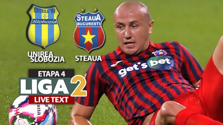 Unirea Slobozia și Steaua rămân invincibile, însă nu mai au punctaj maxim după meciul direct. Toma și Chipirliu au înscris golurile care au adus cele două echipe din nou în fruntea Ligii 2
