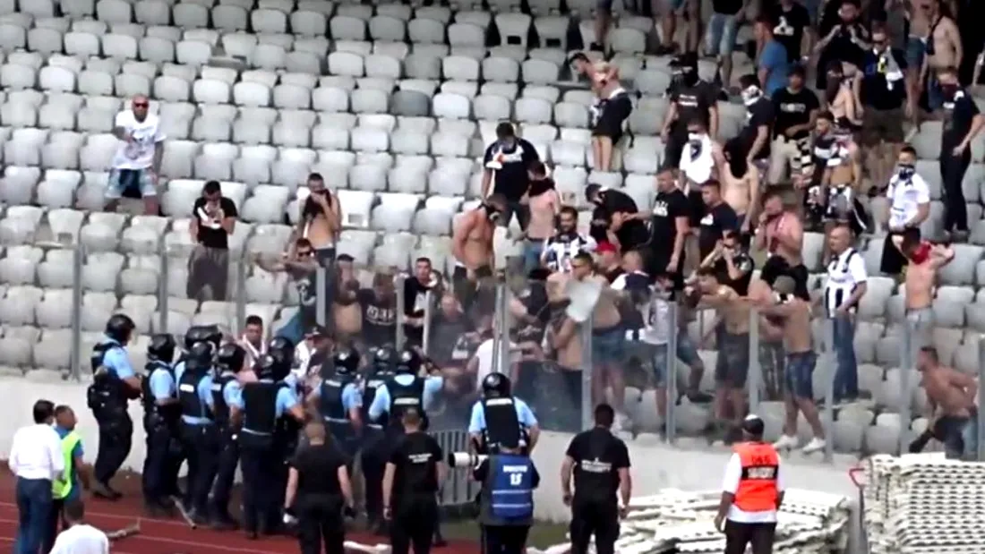 7 ani și 6 luni de închisoare pentru fanul echipei ”U” Cluj care a lovit cu scaunul în cap un jandarm. Tribunalul l-a încadrat la tentativă de omor pentru episodul șocant de pe Cluj Arena de la barajul cu FC Hermannstadt