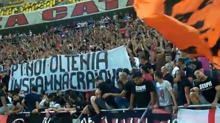 VIDEO Mesajul care a lăsat în urmă anii de rivalitate!** Motivul pentru care milioane de olteni au urmărit pentru prima oară cu plăcere un meci al lui Dinamo