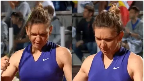 Momente de necrezut în meciul Simona Halep – Danielle Collins! Românca și-a dat cu racheta în cap, a căzut și s-a certat cu arbitrul: „Uită-te la meci!” | VIDEO