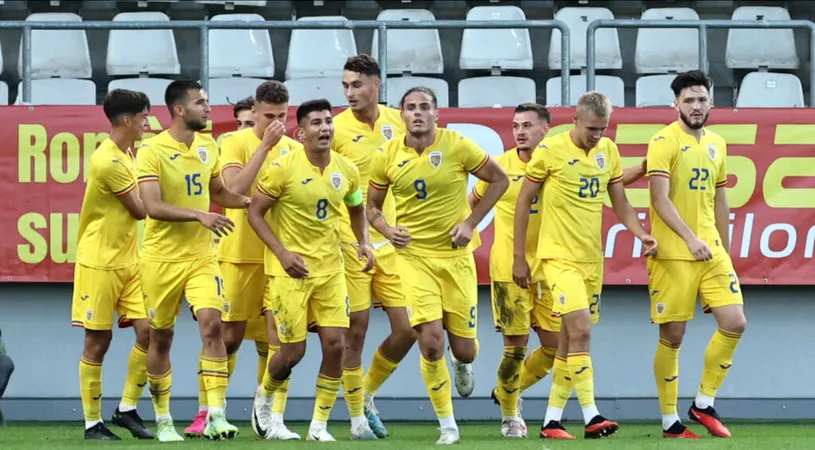 România U20, rezultat mare! Cu cinci jucători din Liga 2 pe teren, tricolorii au învins Anglia U20
