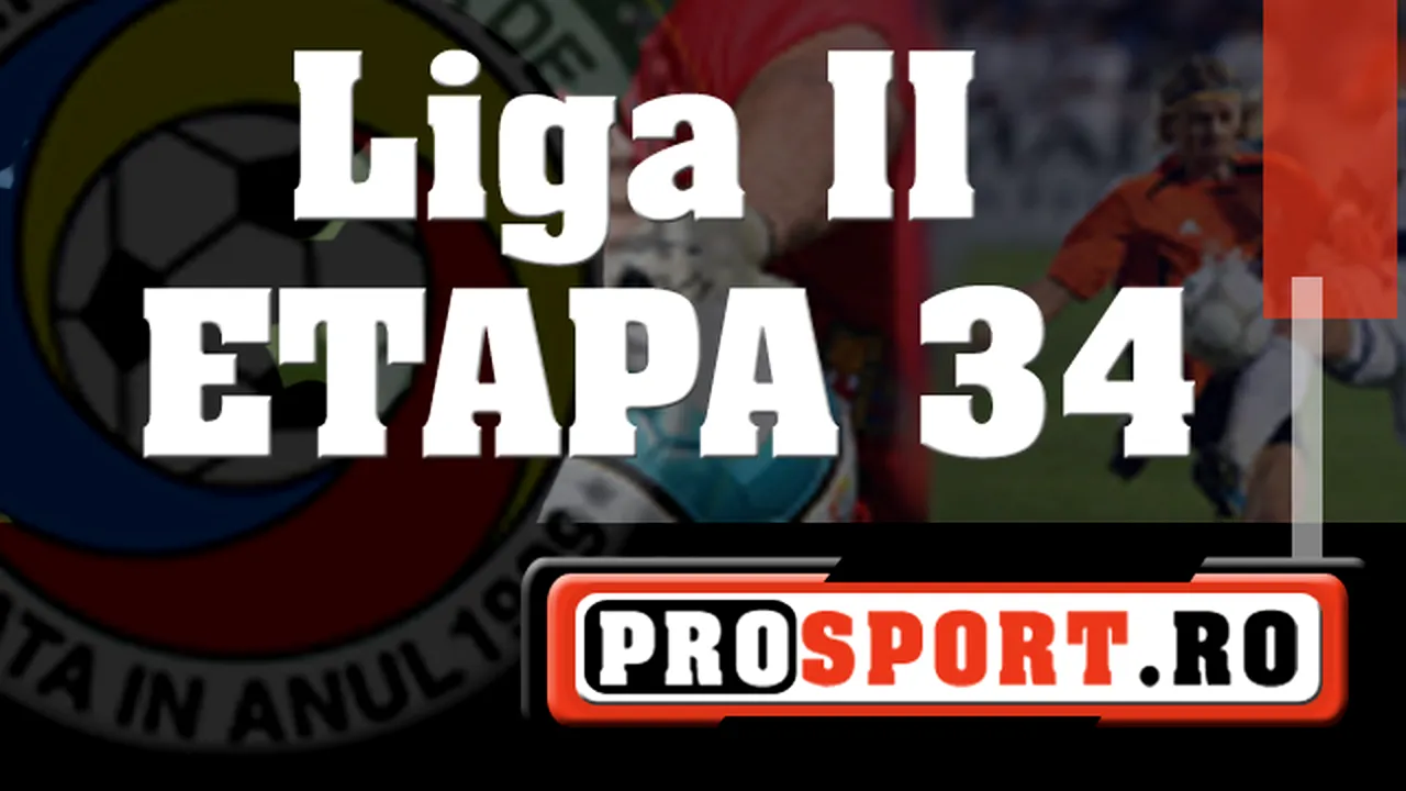 Rezultate Liga II, etapa 34