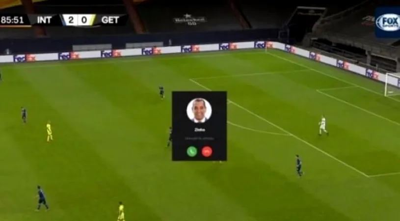 Fabulos! Ce a putut să apară pe ecranele televizoarelor în timpul partidei Inter Milano - Getafe | VIDEO