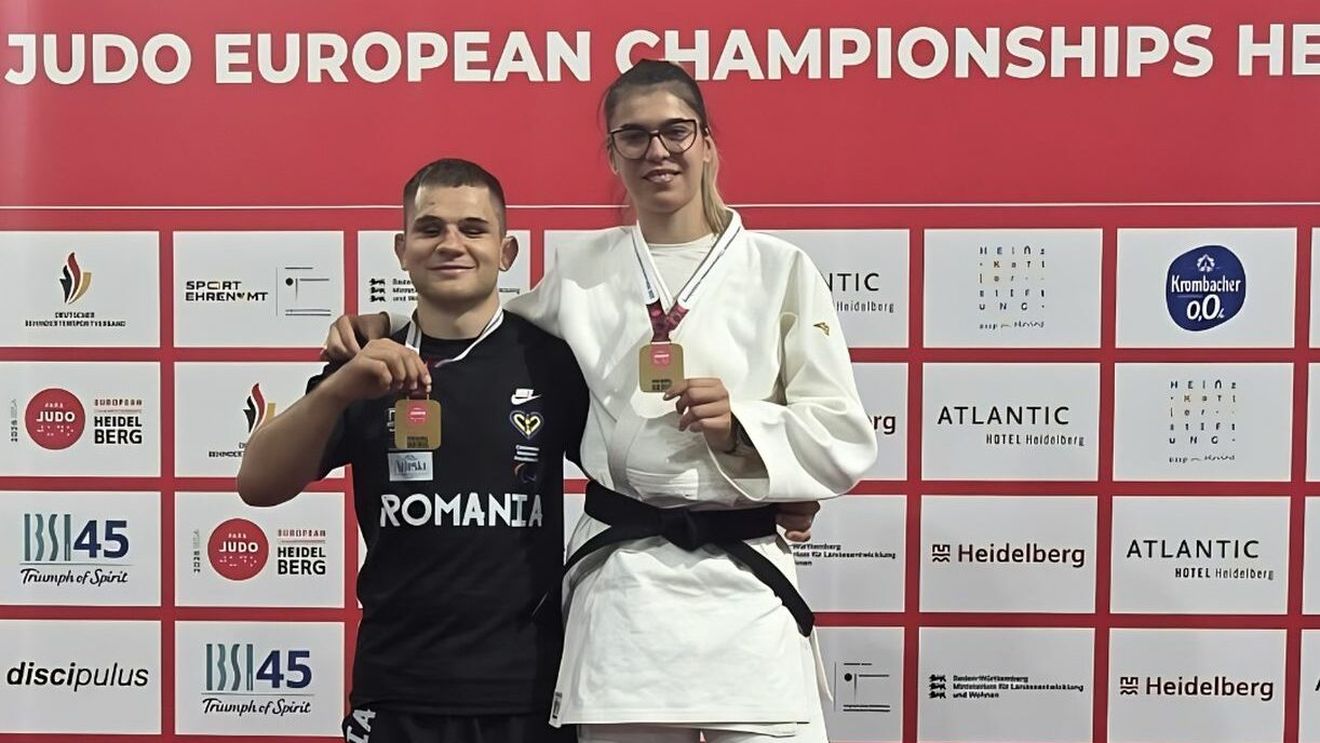 Ce performanță! Gabriela-Cristina Dumitrescu și Alex Bologa au cucerit aurul la Campionatele Europene de Para Judo