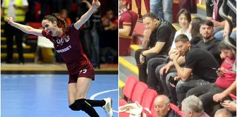Sorina Grozav, victorie alături de Rapid în Liga Campionilor la handbal feminin, chiar sub ochii soțului ei, fotbalistul Gicu Grozav: „A trebuit să mă concentrez mai mult!”