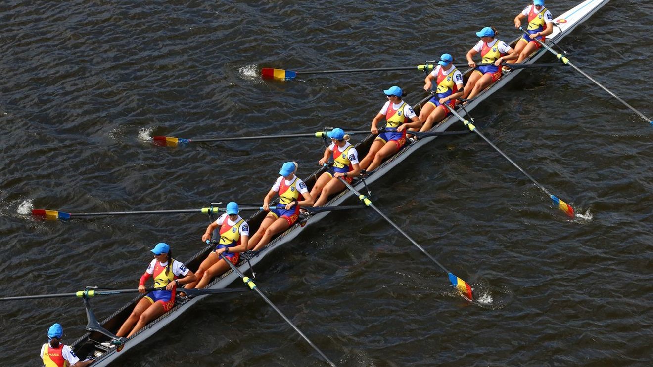 România - locul 1 în clasamentul general la Campionatele Europene de canotaj, cu un total de 7 medalii: 3 aur - 2 argint - 2 bronz. Încă două "podiumuri" în ultima zi a competiției