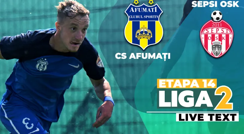 CS Afumați are încă o revenire spectaculoasă, dar de această dată obține doar remiza contra Sepsi OSK. Covăsnenii s-au crezut prea devreme învingători și ratează șansa de a urca pe podium