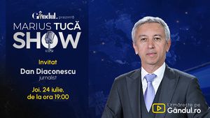 Marius Tucă Show începe joi, 24 iulie, de la ora 19.00, live pe Gândul. Invitat: Dan Diaconescu