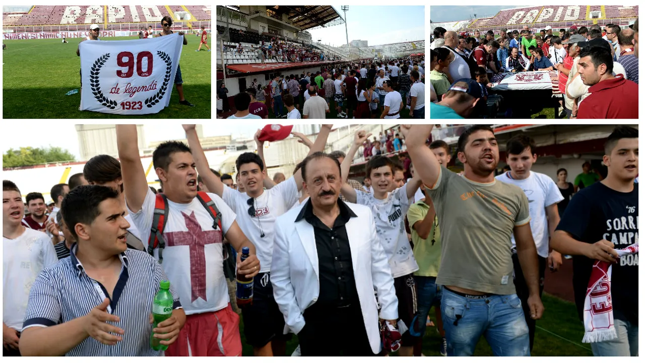 FOTO: 2500 de suporteri și mai mulți jucători au sărbătorit 90 de ani de la înființarea FC Rapid