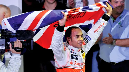 Lewis Hamilton, noul campion mondial la Formula 1!