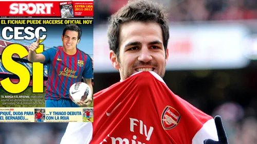 Arsenal și BarÃ§a s-au înțeles: Cesc se întoarce acasă!** Wenger îi caută înlocuitor și negociază cu Mircea Lucescu