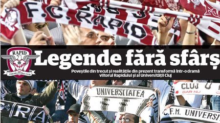 Legende fără sfârșit! O privire asupra istoriei frumos colorate a două echipe de tradiție aflate în suferință: Rapid și "U" Cluj
