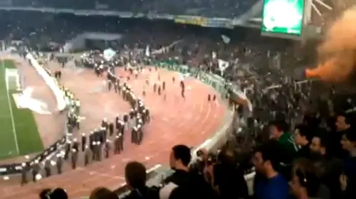 VIDEO** Panathinaikos reușește eventul! 18 politiști răniți și 34 de arestări la finala Cupei