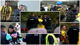 VIDEO | Bătaie între doi coechipieri la derby-ul Argeșului din Liga 3! Jandarmii au intervenit și au fost aproape să-i aplice o corecție unuia dintre ”cocoși”