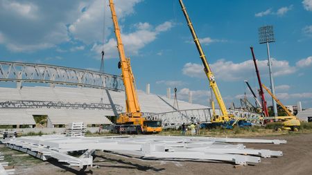 INTERVIU | Stadionul din Arad se face pe banii orașului. Primarul Gheorghe Falcă acuză răfuieli politice: "Am primit în 2016 finanțare de la CNI, dar nu e activată. Noi suntem un bastion care nu primește bani de la guvernările PSD". Reprezentantul CNI are o altă versiune