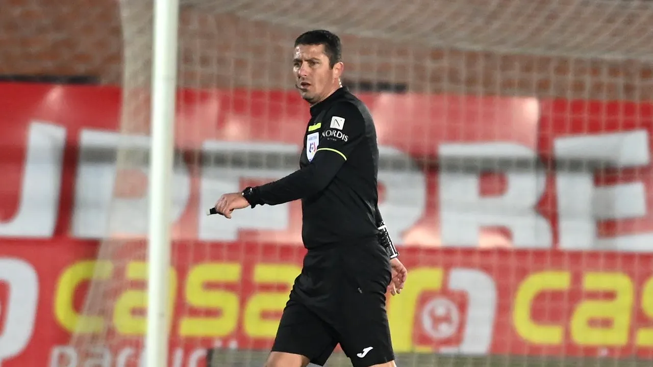 Arbitrul Adrian Cojocaru a provocat supărare la meciul FC Argeș - UTA Arad 2-2! Un jucător s-a simțit jignit: „Păi, sunt câine? Ce sunt?”