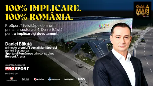 Daniel Băluță, premiat la Gala Mari Sportivi 2024! Primarul Sectorului 4 a construit Berceni Arena, singurul patinoar ridicat în București în ultimii 70 de ani: „Comunitatea și-a dorit să relanseze sporturile de iarnă”