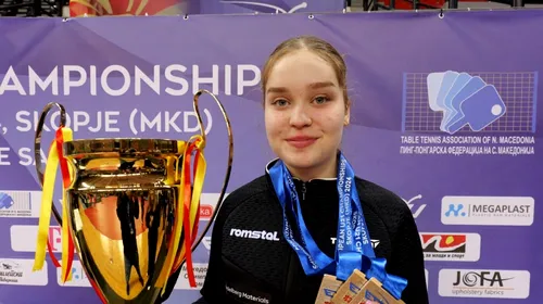 Cine este Elena Zaharia, noua vicecampioană mondială de juniori la tenis de masă, fata cu voință de fier. „A fost cusută şi toată noaptea a stat cu o atelă ghipsată. A doua zi a vrut să intre în concurs”. GALERIE FOTO