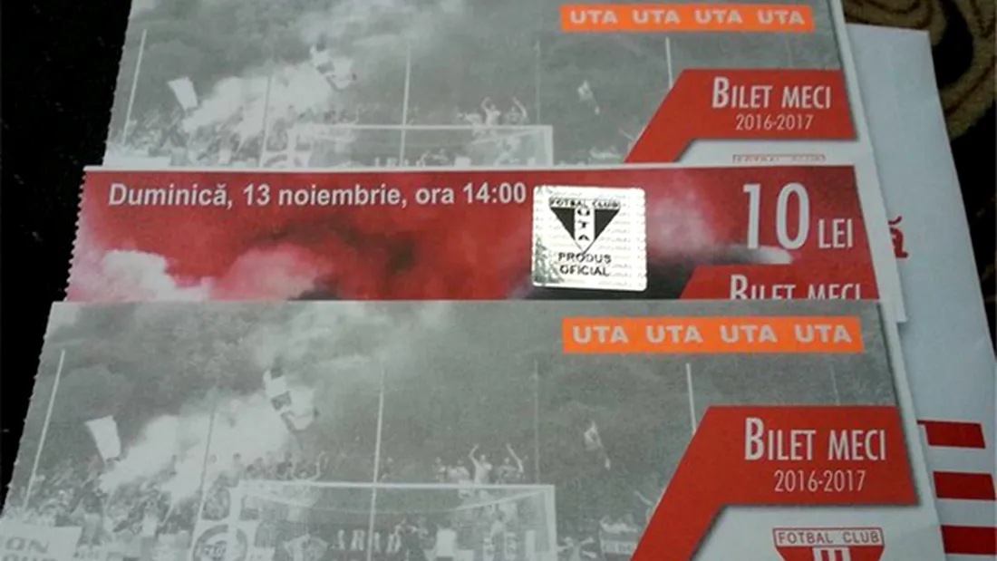 UTA profită de derby-ul cu Poli pentru a-și aduce spectatori și la alte două jocuri.** Pachetele pe care le va scoate la vânzare și costul unuia. Azi, 