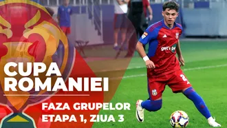 Cupa României, faza grupelor | Steaua și CSM Alexandria au încasat înfrângeri la scor asemănător, cu ”U” Cluj, respectiv CFR Cluj. Rapid a trecut de FC Botoșani tot cu același rezultat final