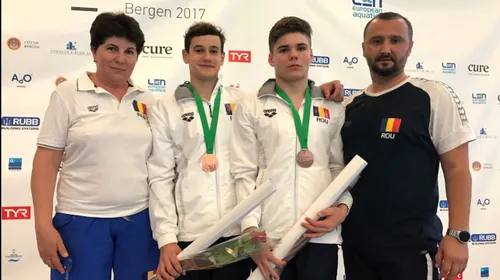 PERFORMANȚĂ‚ | Medalie pentru România, după 25 de ani, la Campionatele Europene de sărituri în apă ale juniorilor