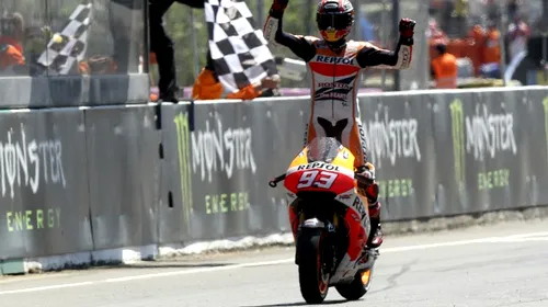 MotoGP: Marquez câștigă a cincea cursă consecutivă și atinge recordurile stabilite de Rossi, Stoner, Agostini și Doohan