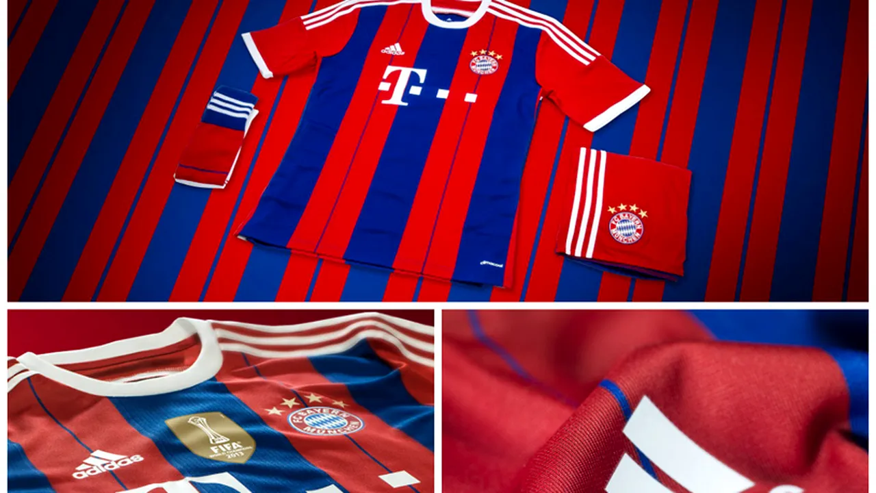 FOTO - Bayern își prezintă la meciul cu VfB noul echipament pentru meciurile disputate pe teren propriu în sezonul 2014-2015