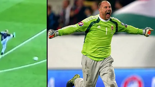 VIDEO Gabor Kiraly a reușit cea mai tare fază de la Euro 2016 și aproape nimeni nu a observat! Cum lovește VETERANUL din poarta Ungariei mingea