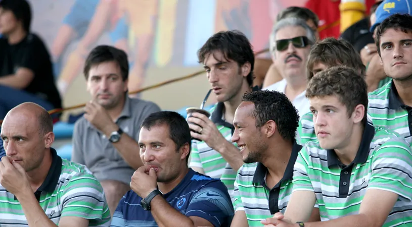 Jucătorii CFR-ului,** prezenți la derby
