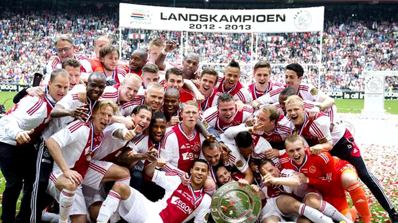 Ajax Amsterdam a câștigat campionatul Olandei** pentru a 32-a oară în istorie
