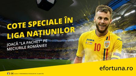 Cotele speciale pe care le-ai așteptat. Încearcă pariuri NEBUNE pe meciurile României!