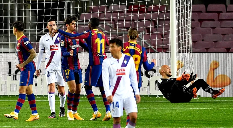 Barcelona, salvată de golul lui Ousmane Dembele! Catalanii, aproape de o altă rușine în La Liga | VIDEO