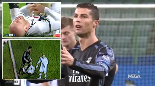 FOTO | Trebuia eliminat Cristiano Ronaldo? Gestul lui CR7, surprins de camerele de luat vederi! Ce i-a făcut unui adversar în Legia – Real 3-3