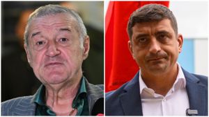 Gigi Becali i-a arătat lui George Simion cine e șeful între ei doi! Ce a făcut patronul FCSB, în direct la TV: „Vreau să anunț chestia asta”