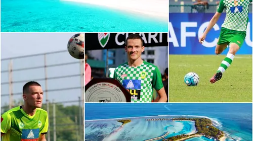 Fotbal în paradis. Andrei Cordoș își povestește viața de fotbalist în țara concediilor de neuitat: Maldive. Peisaje superbe, plajă, resorturi, insule, opt echipe și un singur stadion