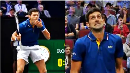 Novak Djokovic, lovit de karma. „F%^&. Am simțit că inima mi s-a oprit trei secunde” | VIDEO