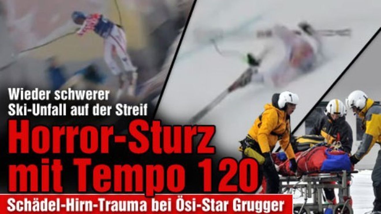 FOTO&VIDEO Accident horror la Kitzbuhel!** Un austriac se zbate între viață și moarte după o căzătură la 120 km/h!