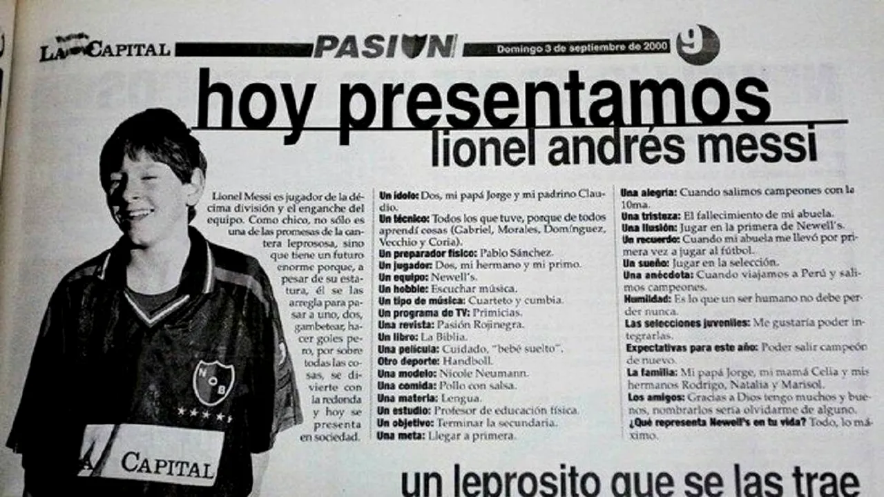 Spaniolii au descoperit un interviu fabulos cu Messi, pe vremea când avea doar 13 ani! Clubul pe care îl iubea de când era mic: 