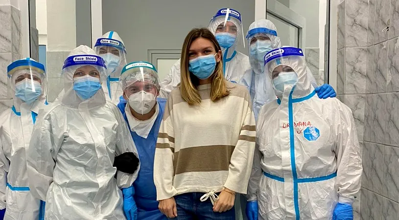 Simona Halep,  jovială după ce s-a vindecat de COVID-19! Mesaj special pentru medici și glume cu antrenorul | FOTO