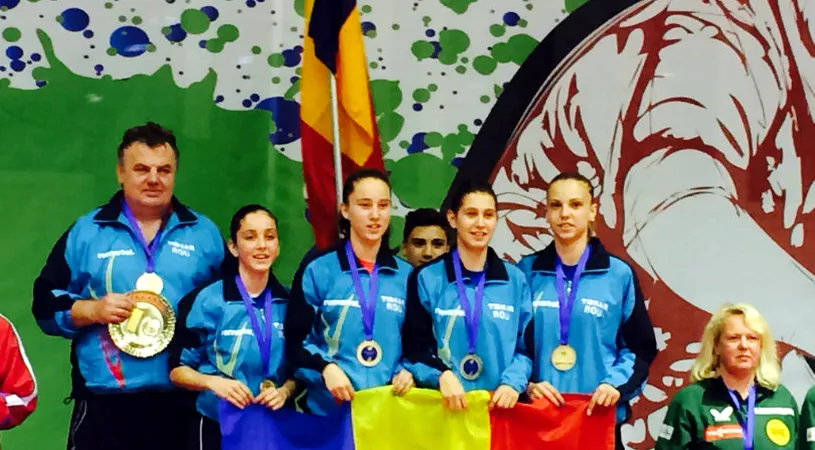 Echipa României și-a apărat cu emoții titlul european la tenis de masă, categoria cadete. Site-ul Federației internaționale anunță: Adina Diaconu este liderul noii generații 