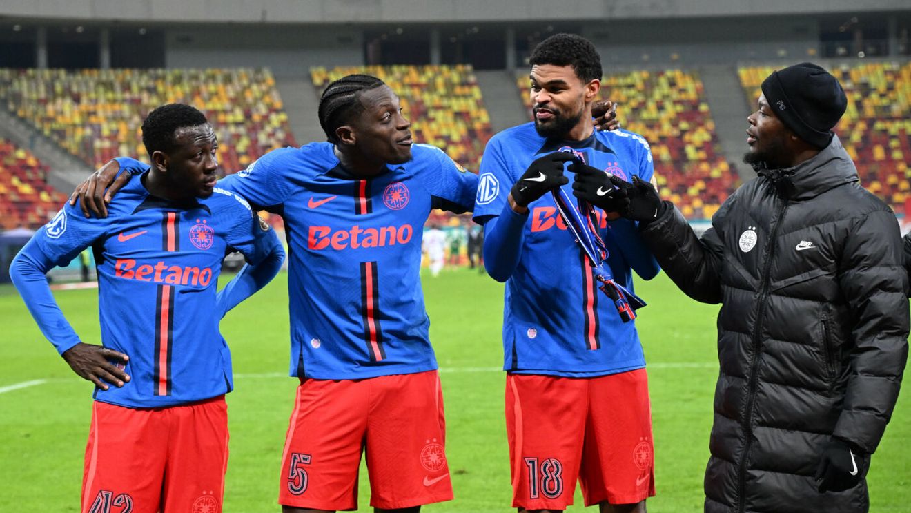 Dublă lovitură la FCSB, chiar înainte de meciul cu Lyon. Becali a făcut anunțul despre Edjouma și Alhassan: „Eu nu pot să-i oblig”