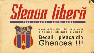 SUPER FOTO Le e dor de Steaua!** Vezi ce-au făcut fanii Stelei și cum îl contestă pe Becali!