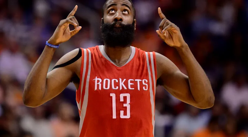 Performanță uluitoare realizată de James Harden în NBA, chiar în primele ore ale anului 2017 în România!