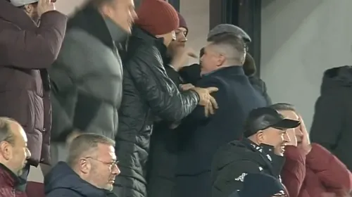Cum au reacționat Dan Şucu şi Victor Angelescu la golul marcat de Alex Dobre în minutul 90+7 al meciului Rapid – Slobozia 2-1