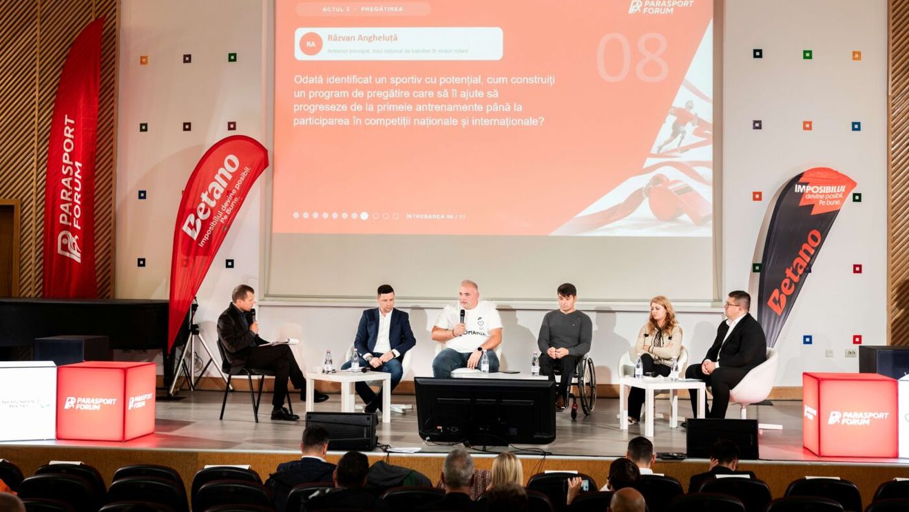 (P) PARASPORT FORUM, inițiativa națională susținută de Betano pentru dezvoltarea bazei de antrenori din sportul paralimpic