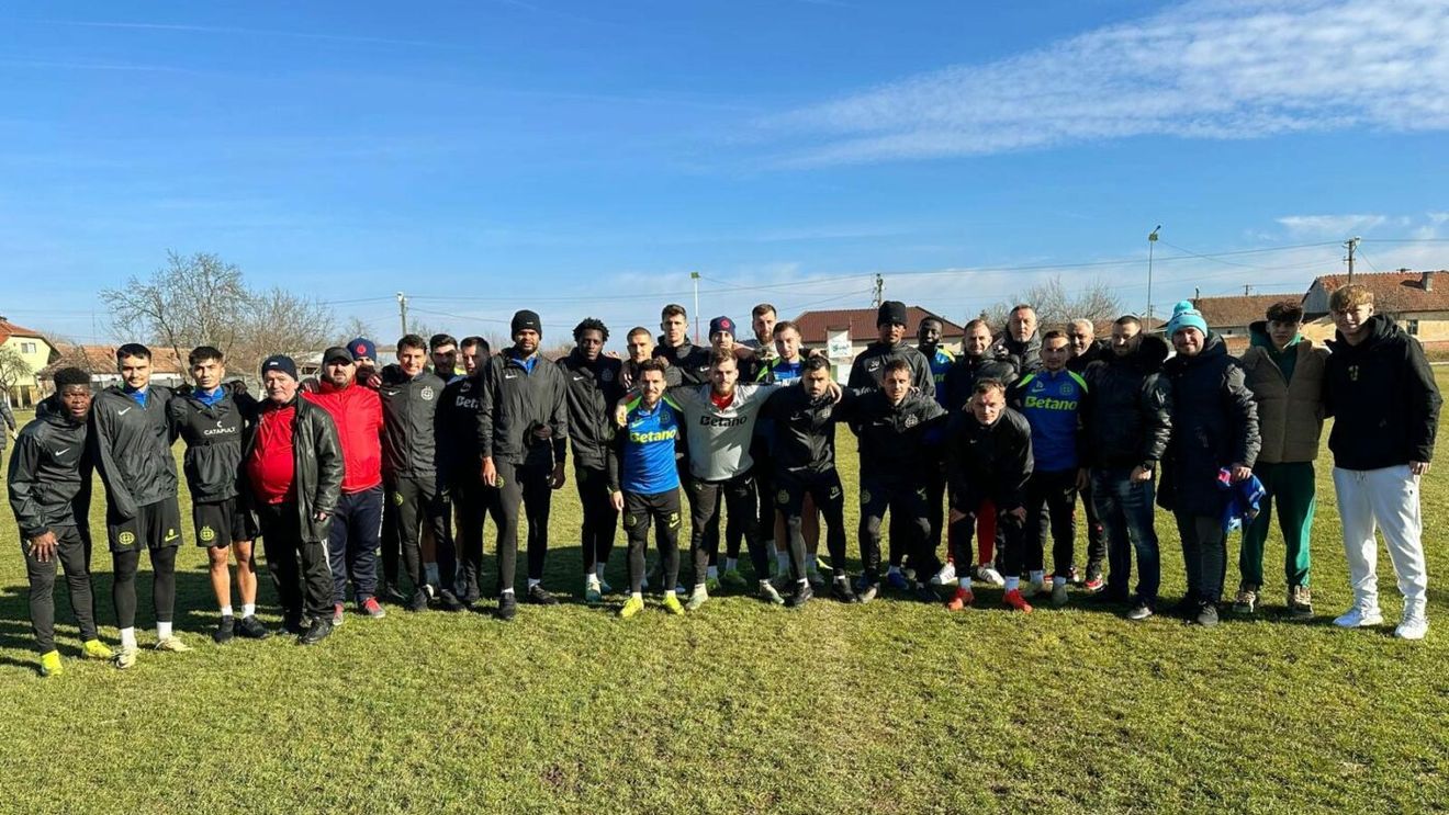 FCSB s-a antrenat într-o comună condusă dinamoviști înaintea meciului cu UTA! Un jucător a ieșit pe margine cu probleme medicale
